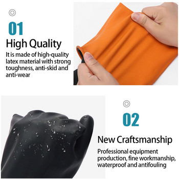 Черни киселиноустойчиви гумени ръкавици за фабрично удебелени големи устойчиви на износване водоустойчиви и устойчиви на корозия трудова застраховка