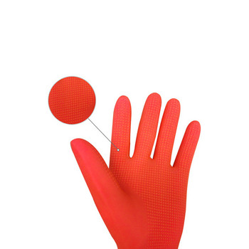 1 чифт удължени ръкавици за почистване на съдове за миене на съдове Силиконова гумена ръкавица за миене на съдове за домакински скрубер Инструмент за почистване на кухня