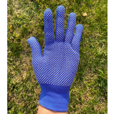 Nailonist vastupidavad aiatöökindad meestele, naistele, täiskasvanutele mõeldud libisemisvastased plastmassist punktid.