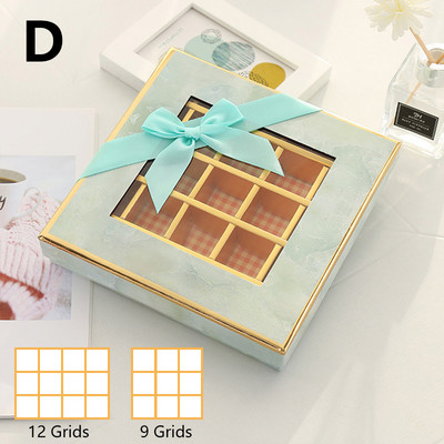 9/12 rešetke Romantična poklon kutija s čokoladom za Valentinovo Slatkiši Ručno izrađeni tartufi za par Pošaljite dar Vjenčanje Ukrasite prozorima