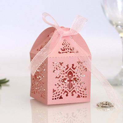 10/50/100 kom Crossing Candy Box Dragee Angel Poklon kutija Baby Shower Krštenje Rođendan Prva pričest Krštenje Uskršnja dekoracija