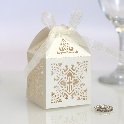 10/50/100 kom Crossing Candy Box Dragee Angel Poklon kutija Baby Shower Krštenje Rođendan Prva pričest Krštenje Uskršnja dekoracija