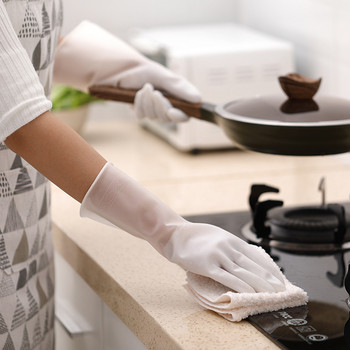 1 Pair Cleaning Gloves Washing Washing Cleaning Silicone Gloves Scrubber Dish Washing σφουγγάρι Λαστιχένια γάντια Εργαλεία καθαρισμού