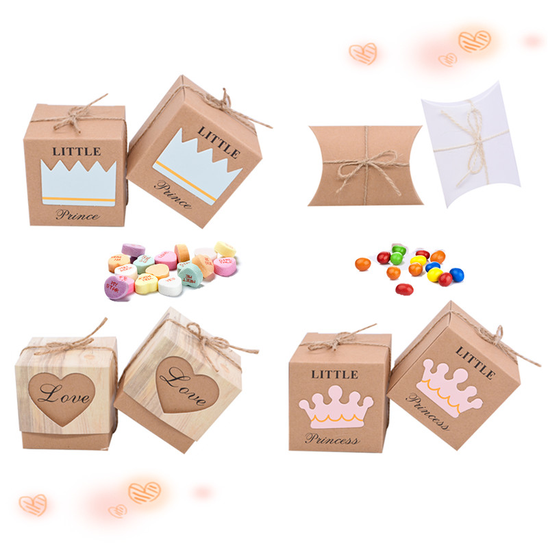 10/20/50 tk jõupaberist padja kujuga kommikarp DIY autod ARMASTUS Sünnipäevakinke karbid Pulmateenindus Jõulud kodupeotarbed