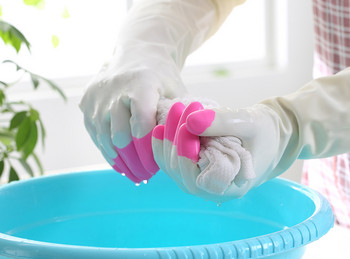 Гумени ръкавици с дълъг ръкав Кухненско миене на съдове Многофункционално почистване Домакински домакинска работа Почистване Водоустойчиви нехлъзгащи се ръкавици