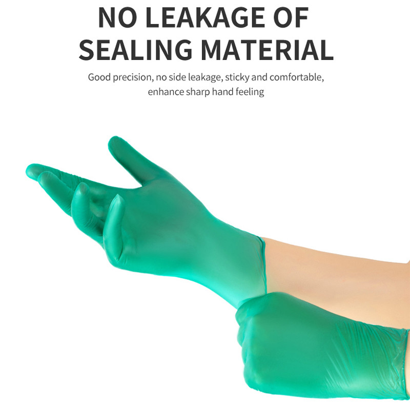 Paket od 100 vodootpornih dugih jednokratnih nitrilnih rukavica bez lateksa za njegu kućnih ljubimaca Sigurnost na radu u kućanstvu Kuhinja Rukavice bez pudera