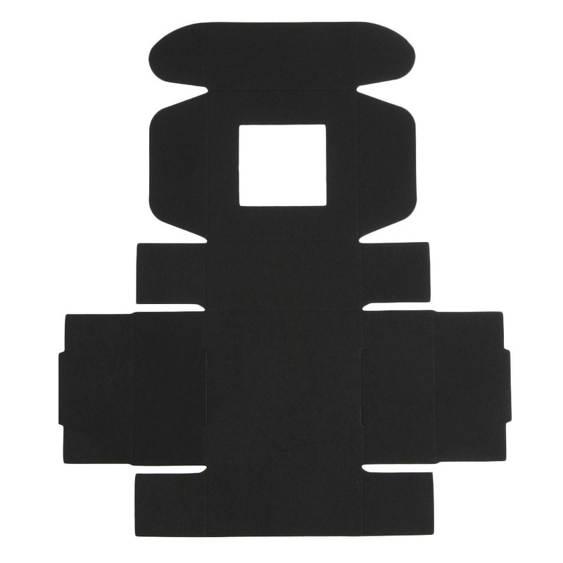 10 vnt Kraft popieriaus dėžutė ruda/juoda/balta kartoninė rankų darbo skaidri PVC langų muilo dėžutės amatų popierinė vestuvių saldainių dėžutė 2021 m.