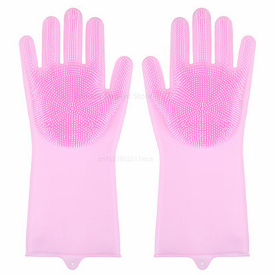 Silikoonist nõudepesukindad Vannitoa Köögi puhastuskindad Majapidamises Magic Kindad Puhastus Maja isolatsioonitööriistad