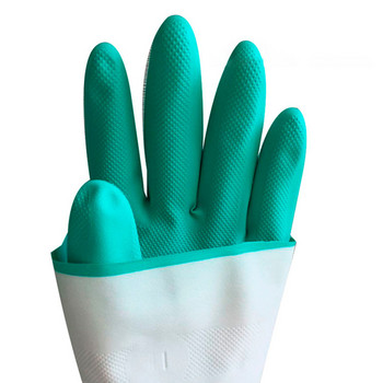 Προστατευτικά γάντια καθαρισμού νιτριλίου Ανθεκτικά σε χημικά γάντια αδιάβροχα επαναχρησιμοποιήσιμα καουτσούκ νιτριλίου οικιακά γάντια βιομηχανικής χρήσης H9F