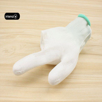 1 чифт антистатични ръкавици Антистатични ESD електронни работни ръкавици PU покритие с палмово покритие на пръстите Противоплъзгащи се за защита на пръстите