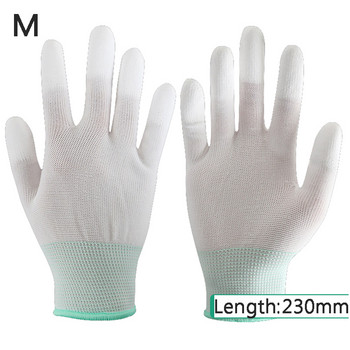 1 ζεύγος Αντιστατικά Γάντια Εργασίας Αντιστατικά Γάντια Εργασίας ESD Ηλεκτρονικά Γάντια Εργασίας Επικαλυμμένα με Παλάμη Αντιολισθητικό Δάχτυλο για Προστασία Δακτύλων