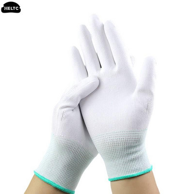 1 чифт антистатични работни ръкавици антистатични ESD електронни работни ръкавици с покритие за пръсти с палмово покритие против плъзгане за защита на пръстите