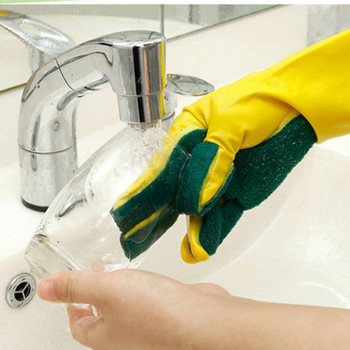 Γάντια καθαρισμού πλυσίματος πιάτων Γάντι από καουτσούκ σιλικόνης σφουγγάρι οικιακής χρήσης καθαριστικό κουζίνας Εργαλεία καθαρισμού Dropshipping Κουζίνα