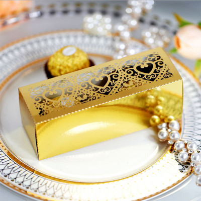 Kuum müük kullast hõbedast südamega küpsisekarp lastele sünnipäevaks mõeldud kommikarp Pulmadražeede karp ürituste peotarvete pakkimiseks