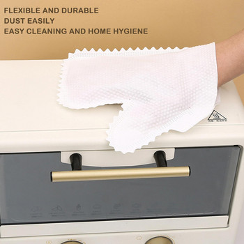 10 бр. Ръкавици за премахване на прах Нетъкани ръкавици за почистване Многократна употреба Мебели за домакински кухненски влакна Ръкавици за почистване Duster