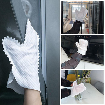 10 τμχ Γάντια αφαίρεσης σκόνης Μη υφασμένα γάντια καθαρισμού Επαναχρησιμοποιούμενα επιτραπέζια έπιπλα οικιακής κουζίνας Γάντια καθαρισμού ινών ξεσκονόπανου
