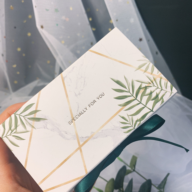 StoBag 20tk Roheline/Punane/Sinine kinkekarbis Sünnipäevapeo Pulmad Baby Shower Pakett Šokolaadiküpsised Koogi kaunistus paelaga