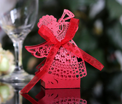 25 tk roosa tüdruku šokolaadipaberist kasti pulmainglikarp laserõõnsate kommikarpide pakend beebiõhtu sünnipäevapeo tarvikute jaoks