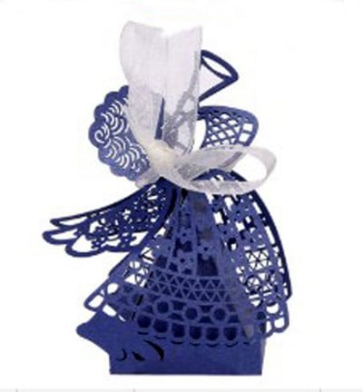 25 tk roosa tüdruku šokolaadipaberist kasti pulmainglikarp laserõõnsate kommikarpide pakend beebiõhtu sünnipäevapeo tarvikute jaoks