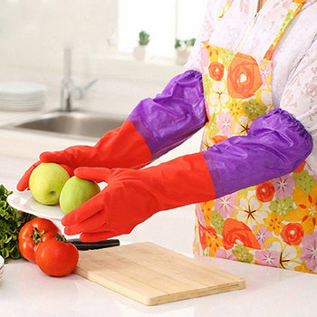 2 τμχ Γάντια οικιακής χρήσης Πλυντήριο πιάτων Λατέξ Αντιρυπαντικά Γάντια Εργαλεία καθαρισμού Κουζίνα Πλυντήριο ρούχων Γυναίκα Ανδρικά ρούχα Εργαλεία σπιτιού