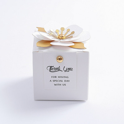 LBSISI Life 20 tk lilledega pulmakommikarbid Sünnipäeva Baby Shower Party Nougati küpsiste jaoks Šokolaadist kingituste pakendi kaunistus