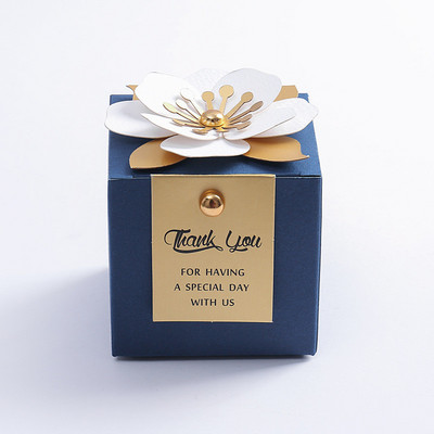 LBSISI Life 20 tk lilledega pulmakommikarbid Sünnipäeva Baby Shower Party Nougati küpsiste jaoks Šokolaadist kingituste pakendi kaunistus