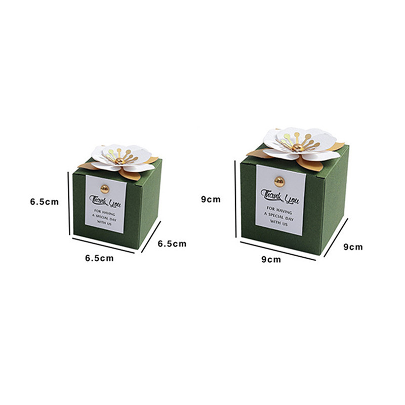 LBSISI Life 20 tk lilledega pulmakommikarbid Sünnipäeva Baby Shower Party Nougati küpsiste jaoks Šokolaadist kingituste pakendi kaunistus