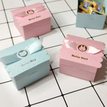 Европейско бебе момче момиче парти Ангел кутии за бонбони Baby Shower сувенири Парти за рожден ден на бебето Сладка кутия Шоколадова торбичка Кутия