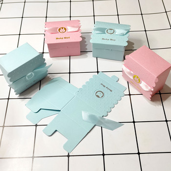 Европейско бебе момче момиче парти Ангел кутии за бонбони Baby Shower сувенири Парти за рожден ден на бебето Сладка кутия Шоколадова торбичка Кутия