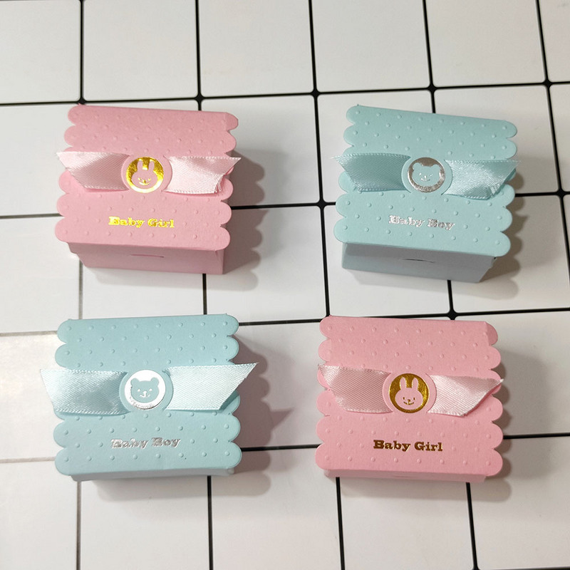 Euroopa beebipoiste tüdrukute peo ingli kommikarbid Baby Shower soosib beebi sünnipäevapeo maiustuste karpi šokolaadikoti karp