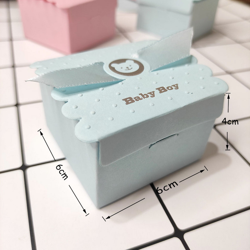 Euroopa beebipoiste tüdrukute peo ingli kommikarbid Baby Shower soosib beebi sünnipäevapeo maiustuste karpi šokolaadikoti karp