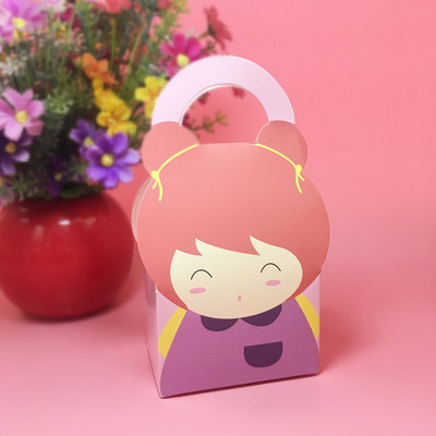 Armas multikas loomade kommikarp Beebi dušš teenetekarp Laste sünnipäevapeo kaunistused kinkekarbi kook suupiste küpsised paberist kommikott