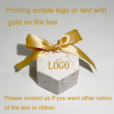 Kutija za slatkiše u stilu mramora Vjenčanje Baby Shower Rođendan Božić Valentinovo Party Poklon kutija Prihvatite privatnu prilagodbu