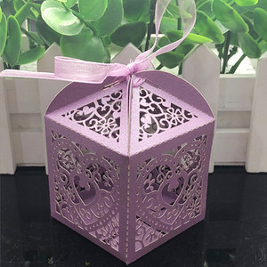 10/50/100 tk armastussüda laserlõigatud õõneskäru Sooduskingitused Kommikarp koos lindiga Baby Shower Sünnipäeva pulmapeotarbed