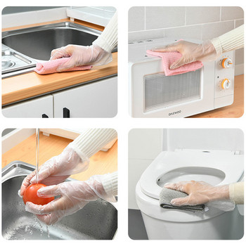 Διάφανα γάντια Latex Κουζίνα Σπίτι Καθαρισμός Κηπουρική Κουρέματα Μακιγιάζ Ψάρεμα Πλύσιμο πιάτων Τατουάζ μιας χρήσης Αδιάβροχο