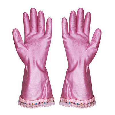 Pits Paks soe köögitööriist Veekindel nõudepesu Lateks Happe- ja leeliskindlad Vastupidavad majapidamises kasutatavad nõudepesu kummikindad