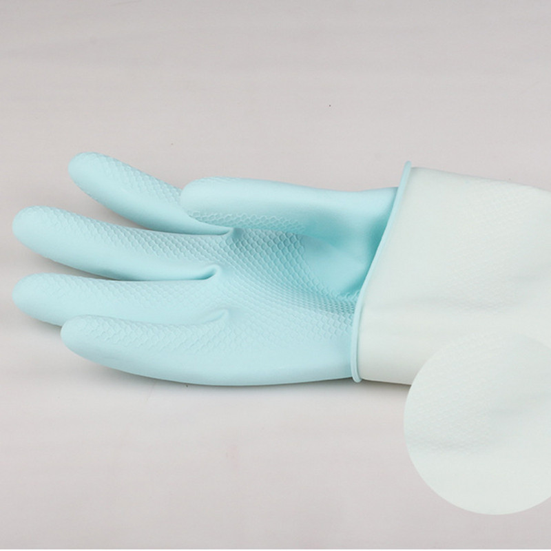 Thicken Beef Tendon Kummist Käsimantel Lateks Kulumiskindel pesu Nõud Majapidamistööd Riidepesu Pesemine Auto Veekindlad Kindad