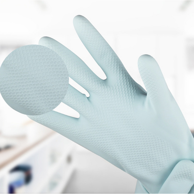 Thicken Beef Tendon Kummist Käsimantel Lateks Kulumiskindel pesu Nõud Majapidamistööd Riidepesu Pesemine Auto Veekindlad Kindad