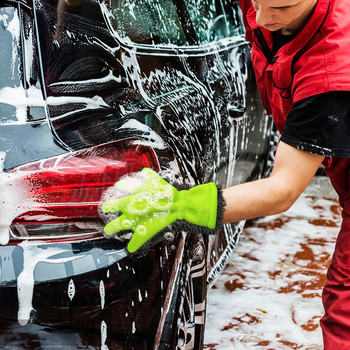 Γάντια καθαρισμού αυτοκινήτου διπλής όψης Γάντια μικροϊνών πολλαπλών χρήσεων Γάντια οικιακής χρήσης για καθαρισμό παραθύρων Γυάλινος καθρέφτης Πλύσιμο πιάτων