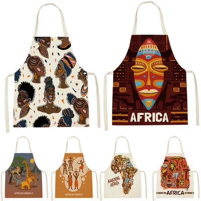 Σκανδιναβική Αφρική Αφρικανική Cucina Cartuny Women Cucina cucina cucina manica corta Aprile Accessori per la pulizia domestica delantal