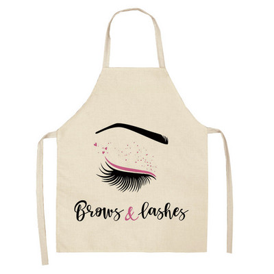 1 tk Ripsmeprindiga puhastuskunst Põlled Varrukateta Kodus Toiduvalmistamine Köök Põll Kokakandmine Puuvillane Linane Täiskasvanute pudipõlled 53*65cm WQL0134