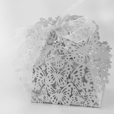 50 vnt/stal. „Butterfly“ kūrybinė saldainių dėžutė „pasidaryk pats“ vestuvių dovana ir dovanų dėžutė vakarėlio reikmenys Romantiškos santuokos saldainių dėžutės