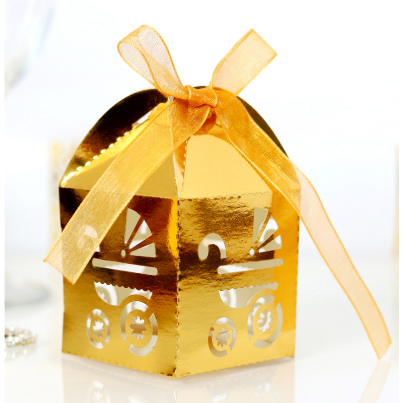 50 tk beebiauto kommikarp kinkepakend Kotid lindiga karbid Baby Shower sünnipäeva ristimispeo kaunistused külalistele