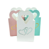 50 tk Euroopa kommikarp Šokolaad Armastus Südames Kinkekarbid Pakend Käekotid Baby Shower Pulma sünnipäevapeo kaunistus