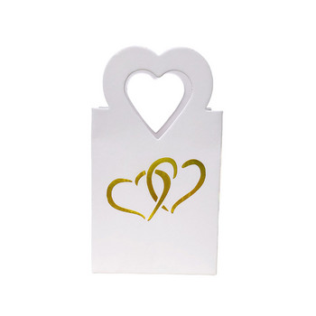 50 τμχ European Candy Box Σοκολάτα Love Heart Favor Κουτιά δώρου Συσκευασία Τσάντες χειρός Baby shower Διακόσμηση για πάρτι γενεθλίων