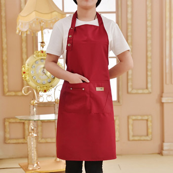 Нова мода платнени кухненски престилки за жени мъже готвач работна престилка за скара ресторант бар магазин кафенета красота нокти студия униформа