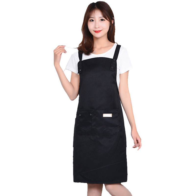 Naujos mados drobės Virtuvės prijuostės moterims Vyrams Virėjos darbo prijuostė ant grotelių Restoranas Baras Parduotuvė Kavinės Grožio Nagai Studijos Uniforma