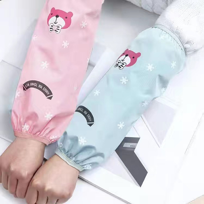 Antifouling, vandeniui atsparus, alyvai atsparus viršutinis rankovės biuro namas Virtuvė Virimo rankos apsauga Moteriškos rankovės valymui