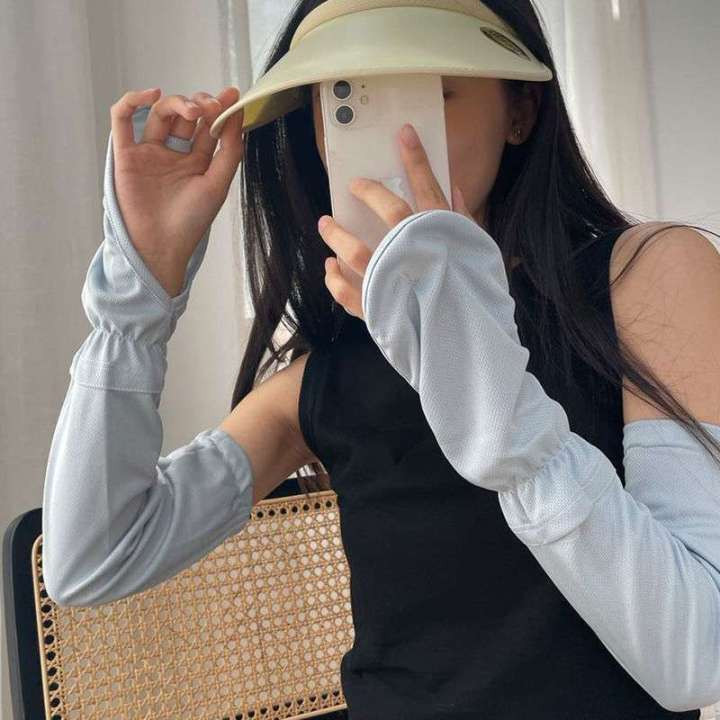 Ledinės šilko rankovės pirštinės, apsaugančios nuo saulės, rankovės, apsaugančios nuo UV spindulių, vasaros vėsios ledinės šilko rankovės, moteriškos, vyriškos, rankinės rankovės