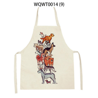 WQWT0014 Kuhinjske pregače za žene Lanene pregače Pregača za čišćenje kućanstva Vodootporna pregača kuhara za kuhanje za djecu